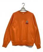 THE BLACK EYE PATCHブラックアイパッチ）の古着「クルーネックスウェット」｜オレンジ