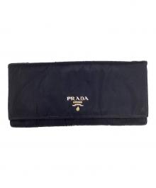 PRADA（プラダ）の古着「プラダ/1M1132/長財布」｜ブラック