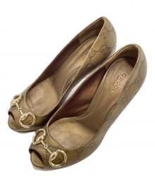 GUCCI（グッチ）の古着「パンプス」｜オリーブ