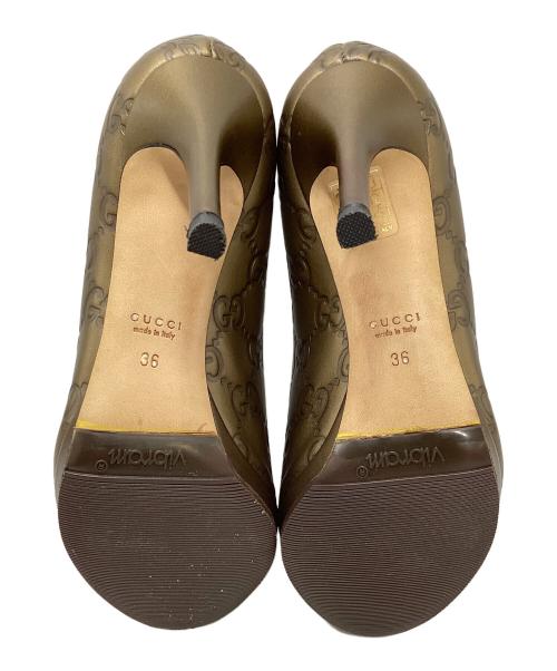 GUCCI（グッチ）GUCCI (グッチ) パンプス オリーブ サイズ:36の古着・服飾アイテム