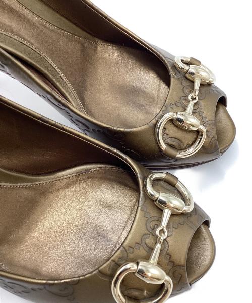 GUCCI（グッチ）GUCCI (グッチ) パンプス オリーブ サイズ:36の古着・服飾アイテム