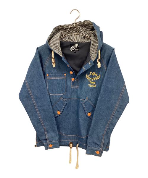 LEFLAH（レフラー）LEFLAH (レフラー) パーカー ブルー サイズ:Mの古着・服飾アイテム