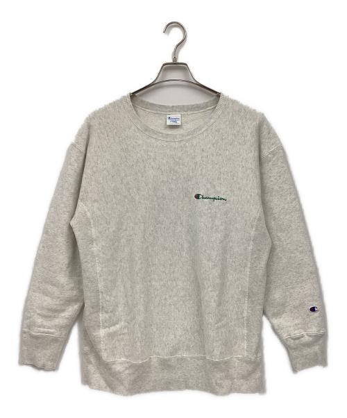 Champion REVERSE WEAVE（チャンピオン リバース ウィーブ）Champion REVERSE WEAVE (チャンピオン リバース ウィーブ) クルーネックスウェット ライトグレー サイズ:XLの古着・服飾アイテム