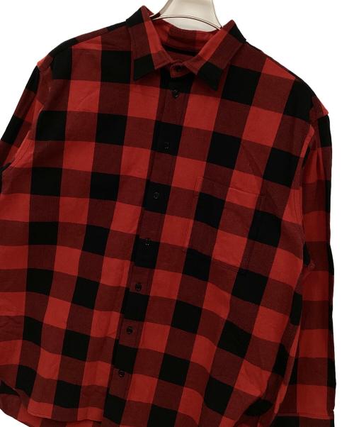 IHATOV（イーハトーブ）IHATOV (イーハトーブ) 長袖シャツ ブラック×レッド サイズ:Mの古着・服飾アイテム