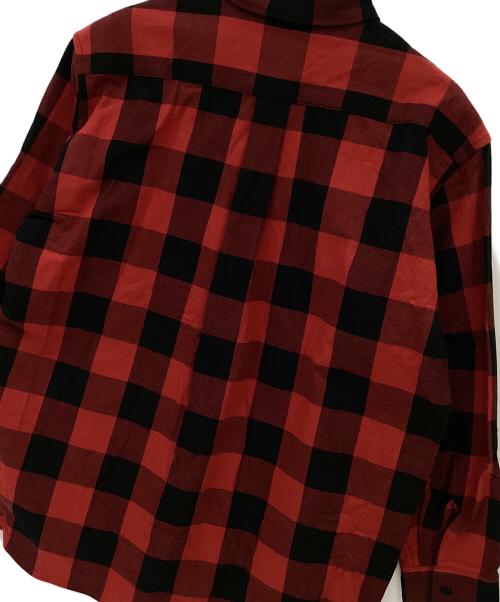 IHATOV（イーハトーブ）IHATOV (イーハトーブ) 長袖シャツ ブラック×レッド サイズ:Mの古着・服飾アイテム