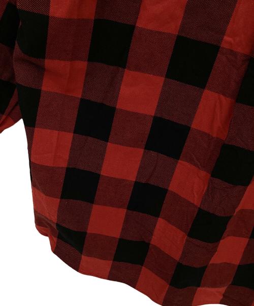 IHATOV（イーハトーブ）IHATOV (イーハトーブ) 長袖シャツ ブラック×レッド サイズ:Mの古着・服飾アイテム