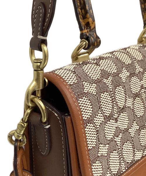 COACH（コーチ）COACH (コーチ) コーチ/C6861/ショルダーバッグ ブラウン×ホワイトの古着・服飾アイテム