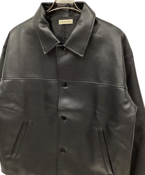 FREAK'S STORE（フリークスストア）FREAK'S STORE (フリークスストア) フェイクレザージャケット ブラック サイズ:Mの古着・服飾アイテム