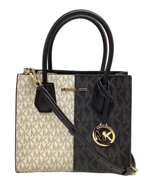 MICHAEL KORS（マイケルコース）MICHAEL KORS (マイケルコース) マイケルコース/2WAYショルダーバッグ グレー×ゴールドの古着・服飾アイテム