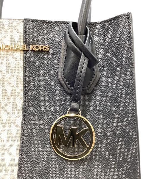 MICHAEL KORS（マイケルコース）MICHAEL KORS (マイケルコース) マイケルコース/2WAYショルダーバッグ グレー×ゴールドの古着・服飾アイテム
