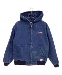 X-LARGE（エクストララージ）の古着「ジップアップジャケット」｜インディゴ