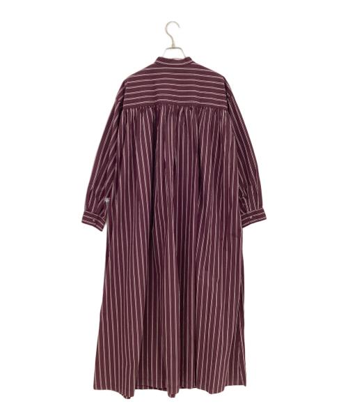 khakito（カーキト）khakito (カーキト) 長袖ワンピース ボルドー×グレー サイズ:M 未使用品の古着・服飾アイテム