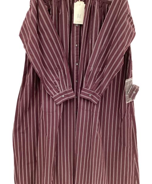 khakito（カーキト）khakito (カーキト) 長袖ワンピース ボルドー×グレー サイズ:M 未使用品の古着・服飾アイテム