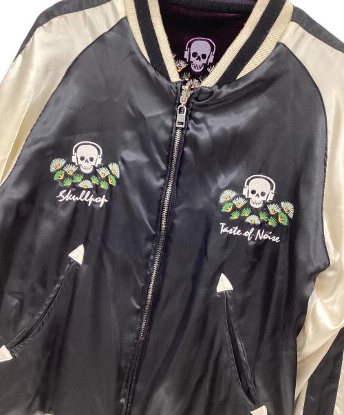 SKULLPOP（スカルポップ）SKULLPOP (スカルポップ) リバーシブルスカジャン ブラック×パープル サイズ:Mの古着・服飾アイテム