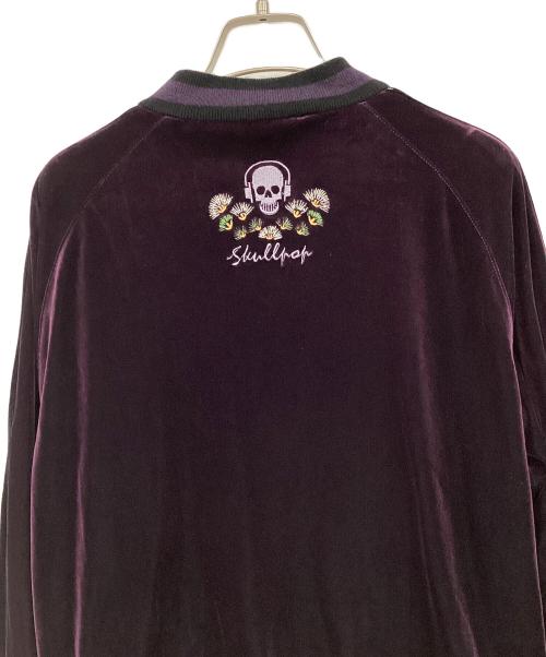 SKULLPOP（スカルポップ）SKULLPOP (スカルポップ) リバーシブルスカジャン ブラック×パープル サイズ:Mの古着・服飾アイテム