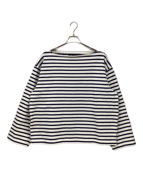 OUTIL（ウティ）OUTIL (ウティ) 長袖カットソー ブルー×ホワイト サイズ:1の古着・服飾アイテム