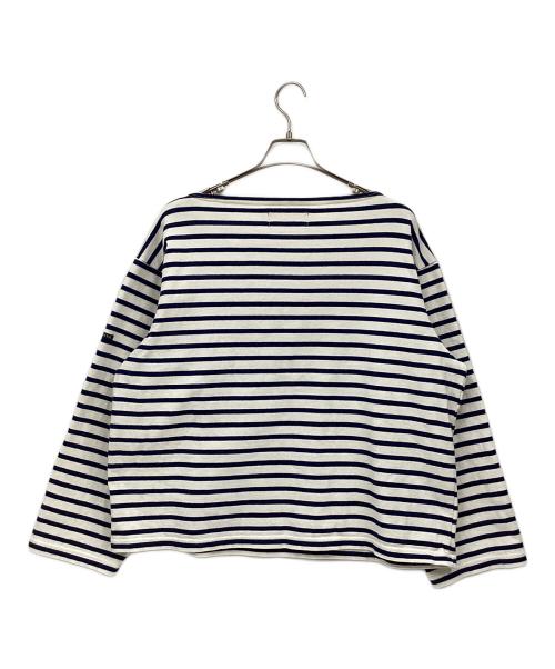 OUTIL（ウティ）OUTIL (ウティ) 長袖カットソー ブルー×ホワイト サイズ:1の古着・服飾アイテム