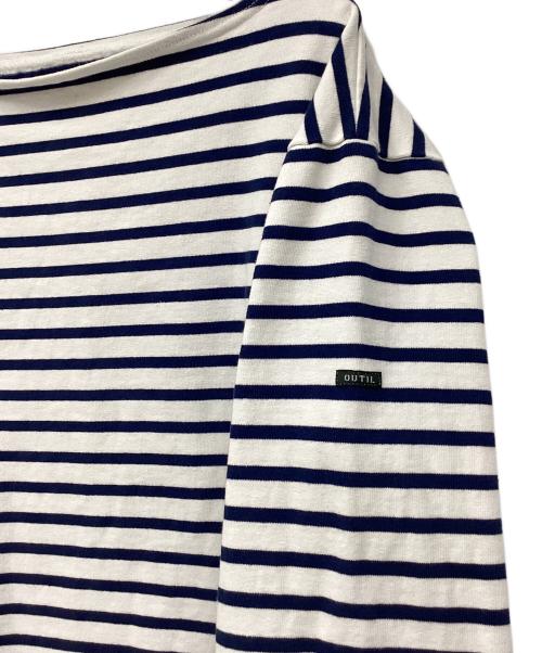 OUTIL（ウティ）OUTIL (ウティ) 長袖カットソー ブルー×ホワイト サイズ:1の古着・服飾アイテム