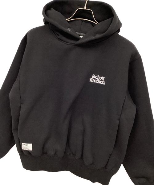 Schott（ショット）Schott (ショット) プルオーバーパーカー ブラック サイズ:Mの古着・服飾アイテム