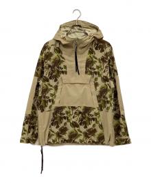 The Duffer of ST.George（ザ ダファーオブセントジョージ）の古着「ボタニカル柄パーカー」｜ベージュ×オリーブ