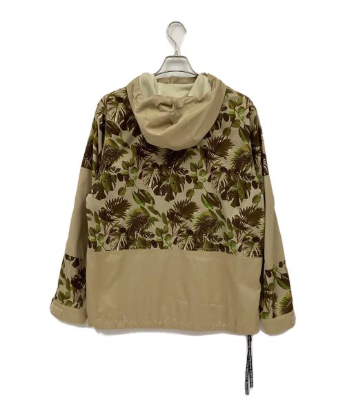 The Duffer of ST.George（ザ ダファーオブセントジョージ）The Duffer of ST.George (ザ ダファーオブセントジョージ) ボタニカル柄パーカー ベージュ×オリーブ サイズ:Lの古着・服飾アイテム