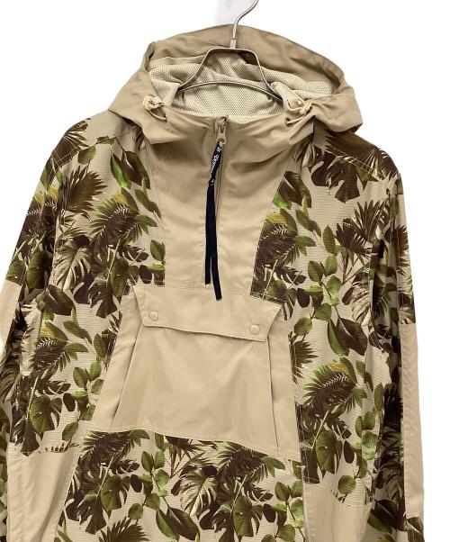 The Duffer of ST.George（ザ ダファーオブセントジョージ）The Duffer of ST.George (ザ ダファーオブセントジョージ) ボタニカル柄パーカー ベージュ×オリーブ サイズ:Lの古着・服飾アイテム