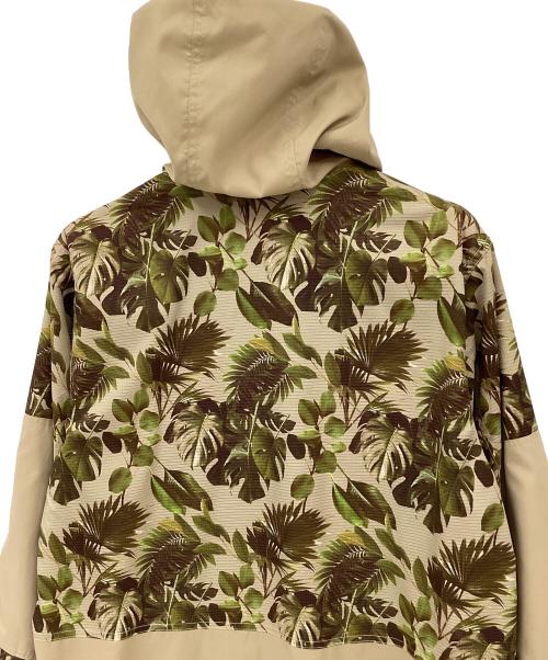 The Duffer of ST.George（ザ ダファーオブセントジョージ）The Duffer of ST.George (ザ ダファーオブセントジョージ) ボタニカル柄パーカー ベージュ×オリーブ サイズ:Lの古着・服飾アイテム