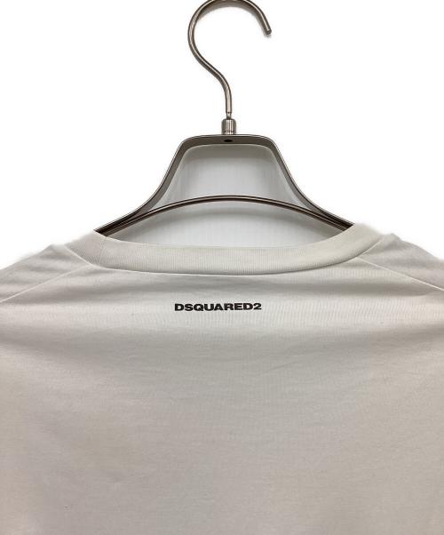 DSQUARED2（ディースクエアード）DSQUARED2 (ディースクエアード) 半袖カットソー ホワイト サイズ:Sの古着・服飾アイテム