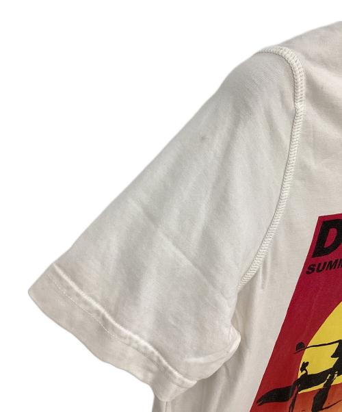 DSQUARED2（ディースクエアード）DSQUARED2 (ディースクエアード) 半袖カットソー/エンドレスサマー ホワイト×レッド サイズ:Mの古着・服飾アイテム