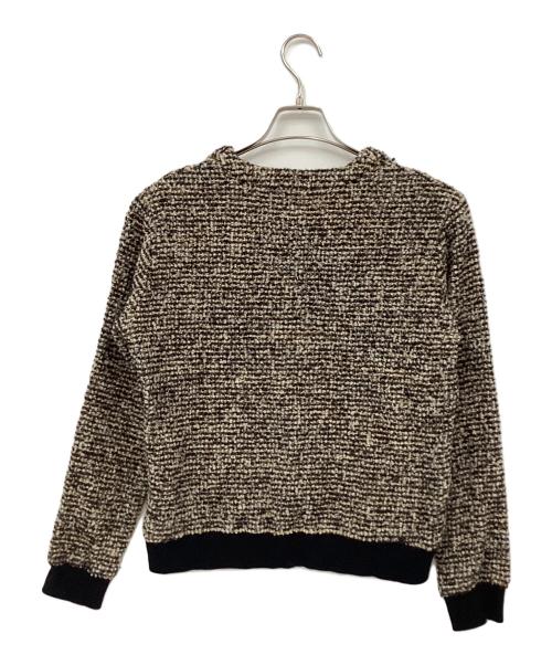 RANDY（ランディー）RANDY (ランディー) Poodle pullover cardigan ブラウン×ブラック サイズ:2の古着・服飾アイテム