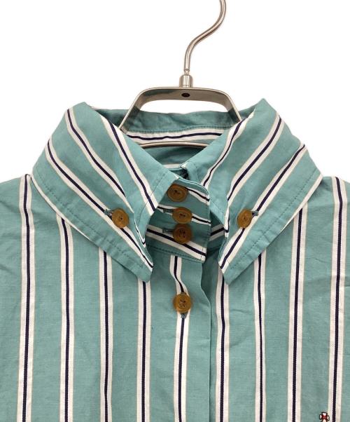 Vivienne Westwood RED LABEL（ヴィヴィアンウエストウッドレッドレーベル）Vivienne Westwood RED LABEL (ヴィヴィアンウエストウッドレッドレーベル) 長袖シャツ グリーン×ホワイト サイズ:3の古着・服飾アイテム