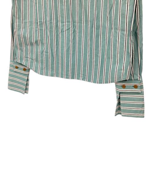 Vivienne Westwood RED LABEL（ヴィヴィアンウエストウッドレッドレーベル）Vivienne Westwood RED LABEL (ヴィヴィアンウエストウッドレッドレーベル) 長袖シャツ グリーン×ホワイト サイズ:3の古着・服飾アイテム