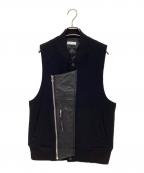 FACETASMファセッタズム）の古着「ウールベスト」｜ブラック