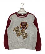 Championチャンピオン）の古着「スウェット」｜グレー×レッド