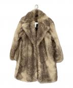 BREATHブレス）の古着「FAUX FUR COAT」｜ブラウン