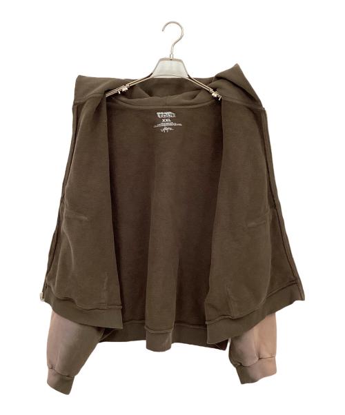 Travis Scott（トラヴィススコット）Travis Scott (トラヴィススコット) ジップパーカー ブラウン サイズ:XXLの古着・服飾アイテム