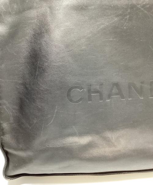 CHANEL（シャネル）CHANEL (シャネル) シャネル/ロゴレザートートバッグ ブラックの古着・服飾アイテム