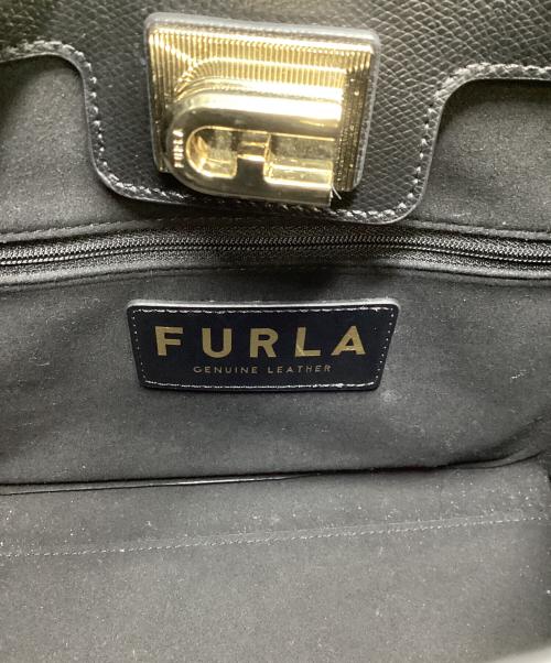 FURLA（フルラ）FURLA (フルラ) フルラ/WB00654/ハンドバッグ ブラック×ゴールドの古着・服飾アイテム