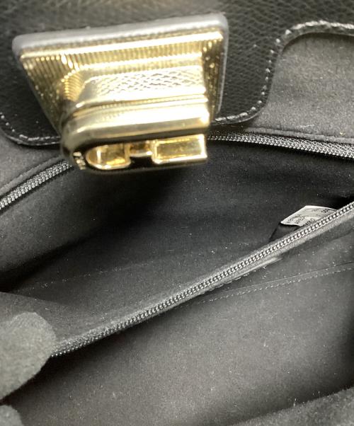 FURLA（フルラ）FURLA (フルラ) フルラ/WB00654/ハンドバッグ ブラック×ゴールドの古着・服飾アイテム