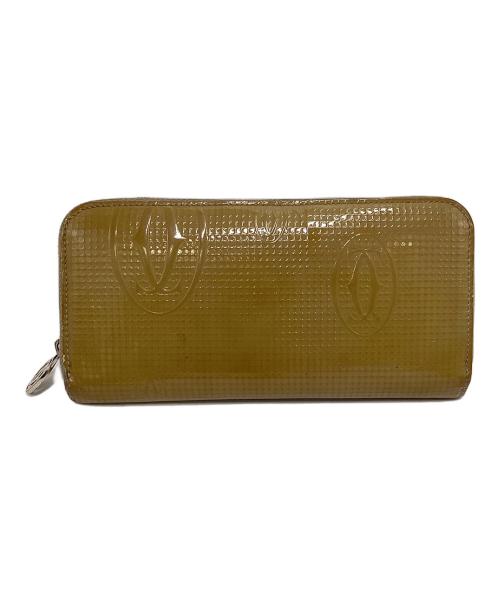 Cartier（カルティエ）Cartier (カルティエ) カルティエ/L3001283/長財布 ブラウン×シルバーの古着・服飾アイテム