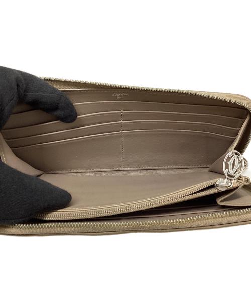 Cartier（カルティエ）Cartier (カルティエ) カルティエ/L3001283/長財布 ブラウン×シルバーの古着・服飾アイテム