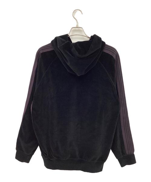 Needles（ニードルズ）Needles (ニードルズ) プルオーバーパーカー ブラック×パープル サイズ:Lの古着・服飾アイテム