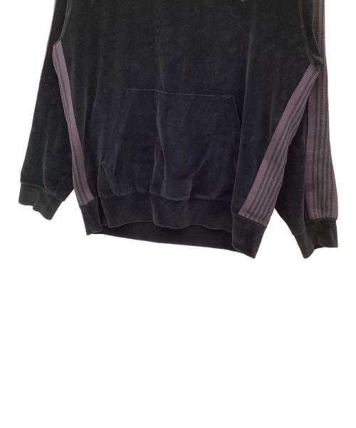 Needles（ニードルズ）Needles (ニードルズ) プルオーバーパーカー ブラック×パープル サイズ:Lの古着・服飾アイテム