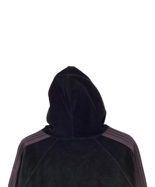 Needles（ニードルズ）Needles (ニードルズ) プルオーバーパーカー ブラック×パープル サイズ:Lの古着・服飾アイテム