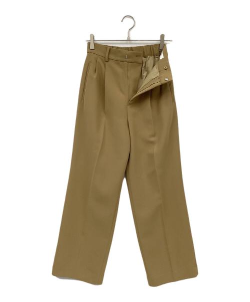 Ameri（アメリ）Ameri (アメリ) 2TUCKS STRAIGHT PANTS ベージュ サイズ:Mの古着・服飾アイテム