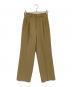 Ameri（アメリ）の古着「2TUCKS STRAIGHT PANTS」｜ベージュ