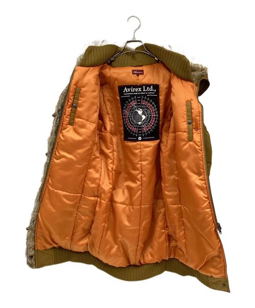 AVIREX（アヴィレックス）AVIREX (アヴィレックス) ミリタリーコート カーキ×オレンジ サイズ:Mの古着・服飾アイテム