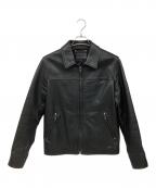 COACHコーチ）の古着「カウレザージャケット」｜ブラック