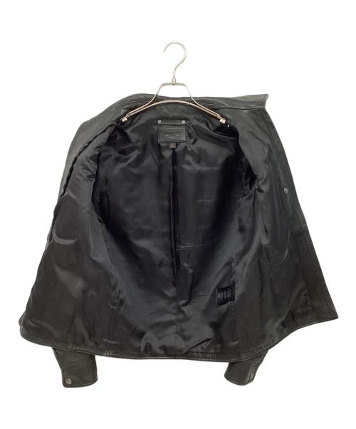 COACH（コーチ）COACH (コーチ) カウレザージャケット ブラック サイズ:XSの古着・服飾アイテム
