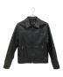 COACH（コーチ）の古着「カウレザージャケット」｜ブラック